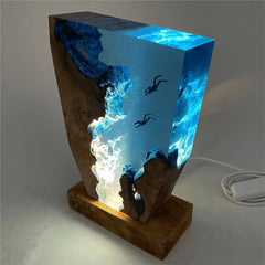 Diver frozen in light, Night Light, Scuba Diving Deep Sea Exploration( Best Gift 🎁 )