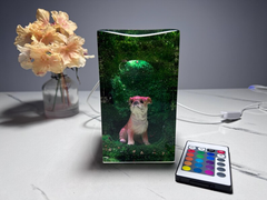 Bulldog Resin Night Lamp – Gift for Pet Lovers, Dog Desk Light, Father's Day Gift for Him