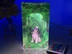 Gift for Dog Lovers - Springer Spaniel Resin Lamp, Father's Day Gift for Him