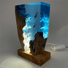 Diver frozen in light, Night Light, Scuba Diving Deep Sea Exploration( Best Gift 🎁 )