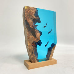 Three Divers Resin Night Light, Family Series( Best Gift 🎁 )