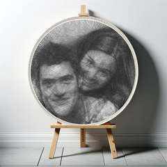 Personalized Photo String Kit Thread Portrait Art Create Your Own Unique Thread Painting with our DIY String Art Kit DIY Wall Art Handmade Gift