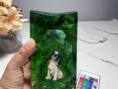 Gift for Dog Lovers - Springer Spaniel Resin Lamp, Father's Day Gift for Him