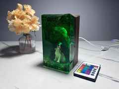 Gift for Dog Lovers - Springer Spaniel Resin Lamp, Father's Day Gift for Him