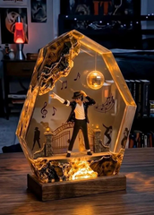 Michael Jackson Resin Lamp, MJ Night Light, King of Pop Night Lamp