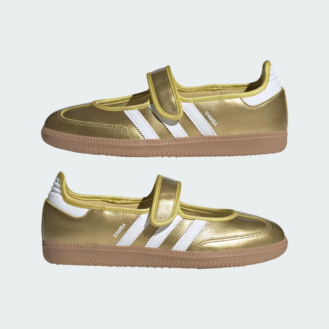 adidas Samba Jane Gold Metallic White Women's