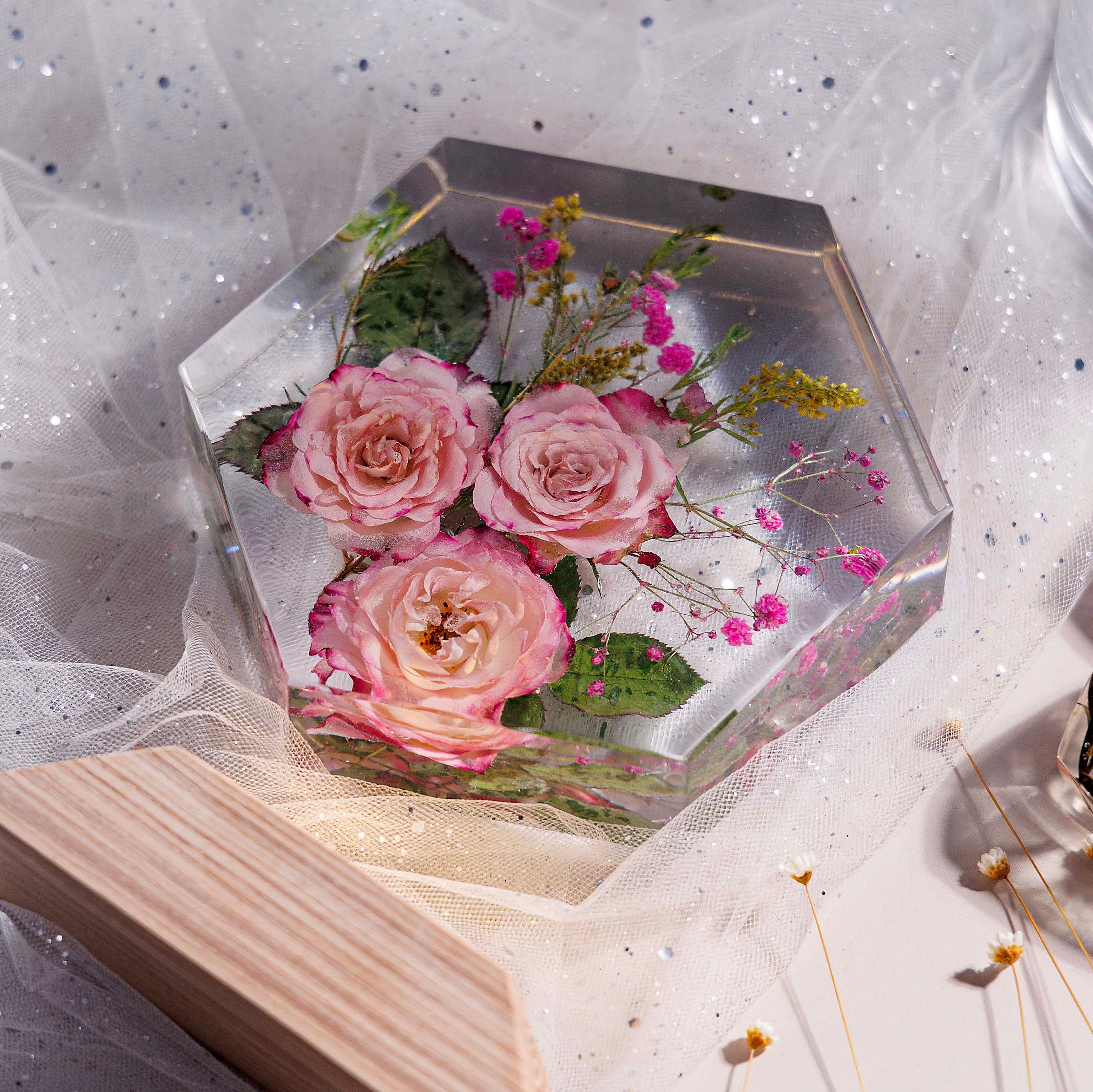 ROSE FLOWERS - Handmade Lamp