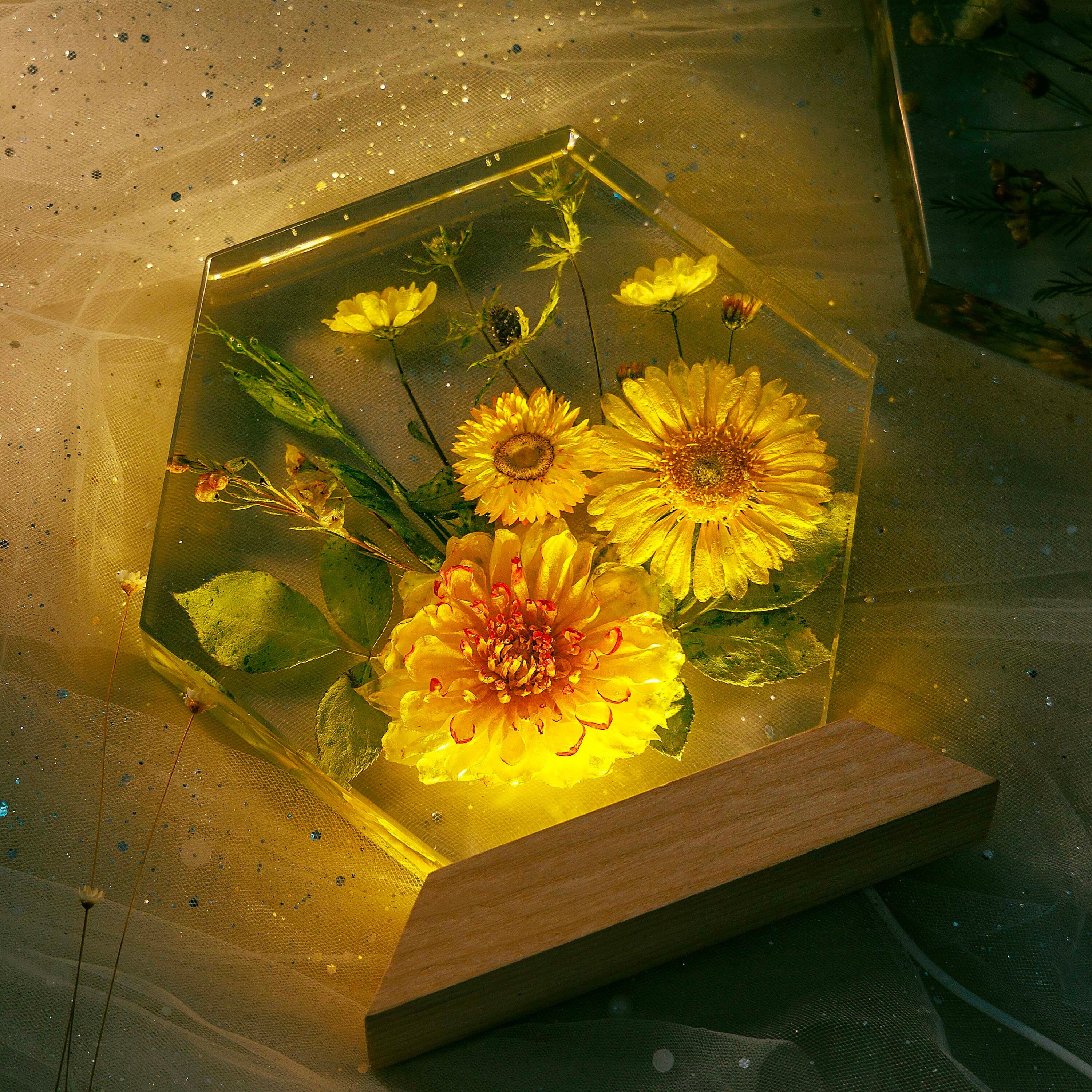 SUNFLOWERS V3 - Handmade Lamp