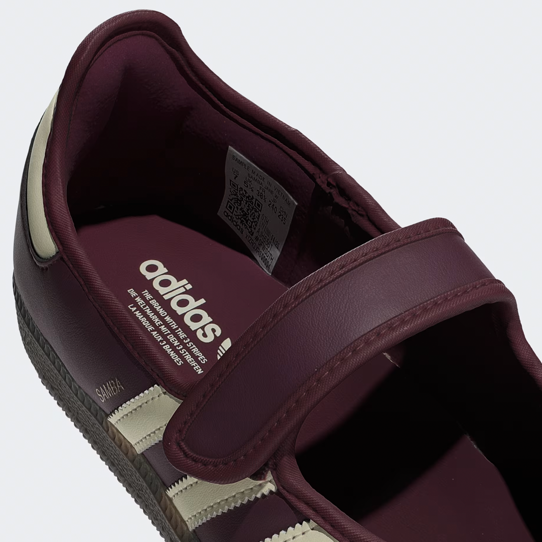adidas Samba Jane Maroon Cream White Women's
