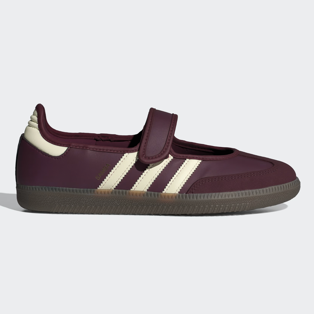 adidas Samba Jane Maroon Cream White Women's